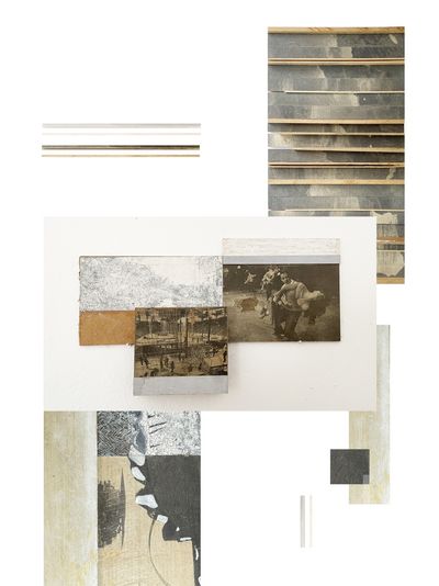 Collage zum Thema Abstraktion von Architektur 